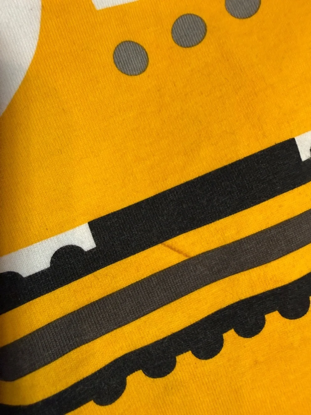 NWOT Kids Yellow & White 'Work Zone' Construction Tee